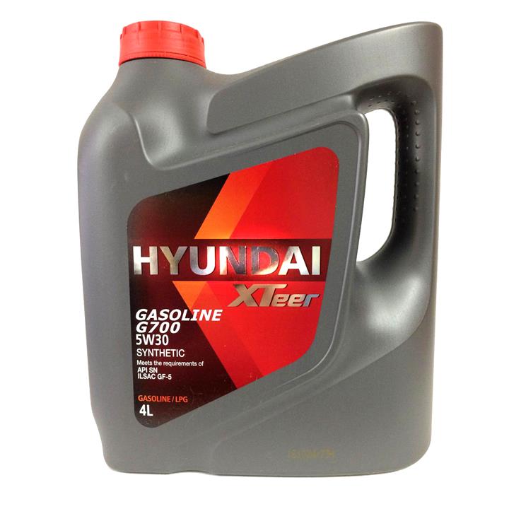روغن موتور خودرو هیوندای اکستیر مدل SN 5W30 G700 ظرفیت 4 لیتر